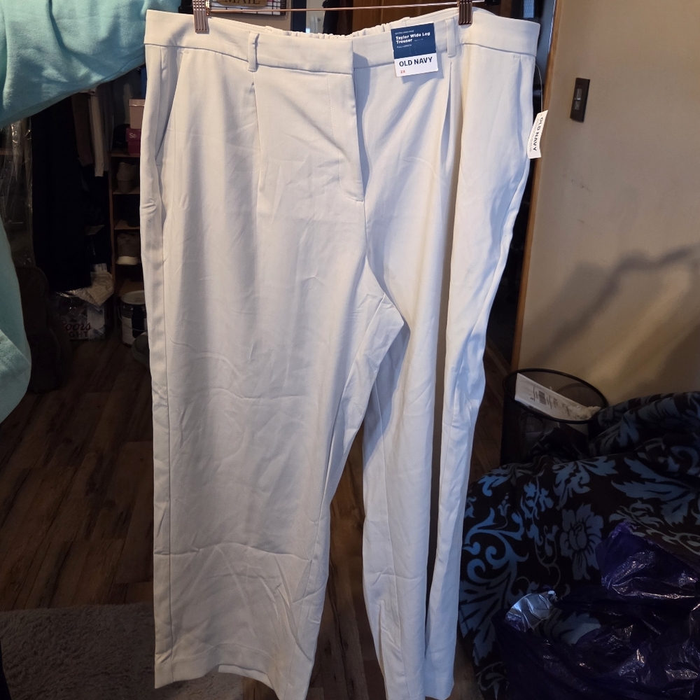 Old Navy Womens Cream Boot Cut Dress Pants Plus Size 2X